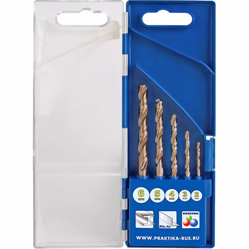 Набор сверл по металлу ПРАКТИКА "Эксперт", кобальтовые