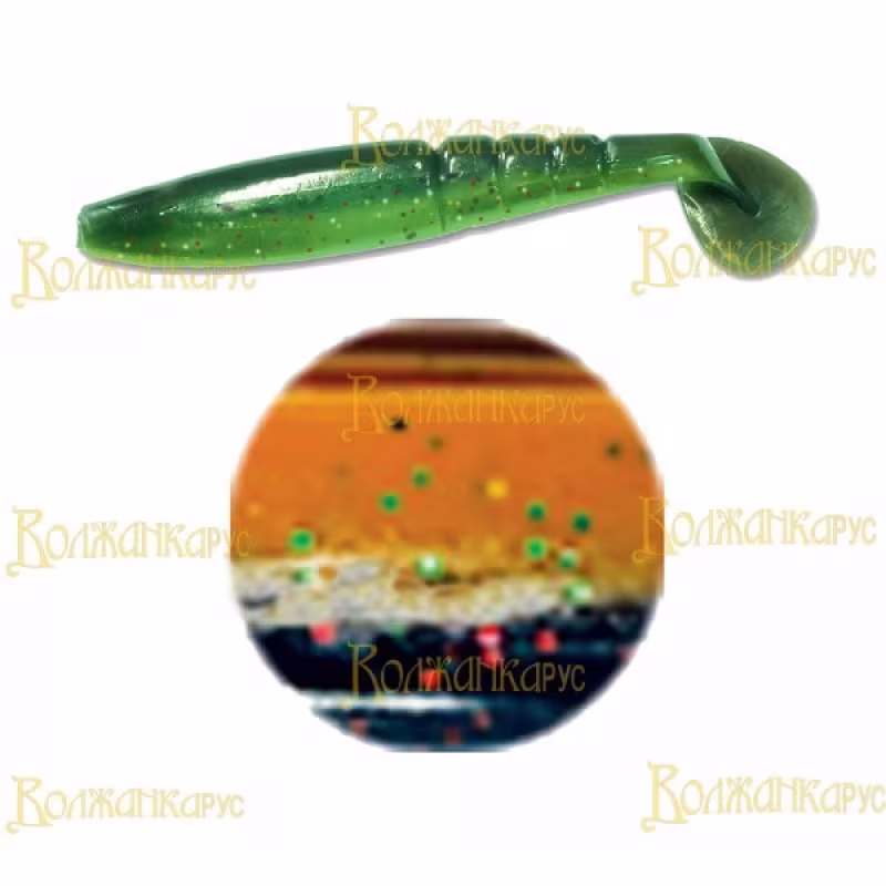 Силиконовая приманка Волжанка BigMag Shad 100 (уп.5 шт.)