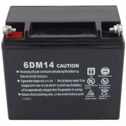 Аккумулятор DDE 6DM14 0107341003, 12В, 14 Ач, AGM