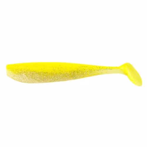 Виброхвост ALLVEGA Tail Shaker, 150мм, цвет Lemon back silver flake, съедобный, (3шт)