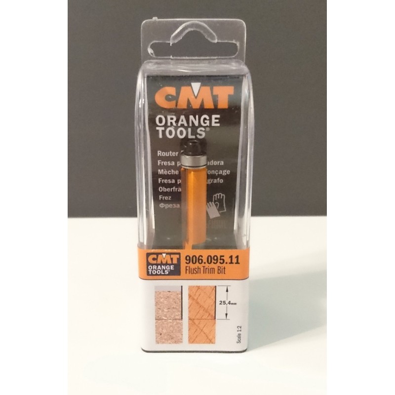 Фреза обгонная с подшипником CMT 906.095.11, D=9,5 мм