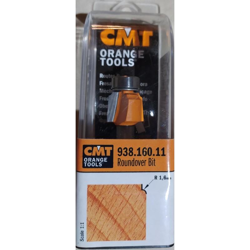 Фреза радиусная CMT 938.160.11, D=15,9 мм