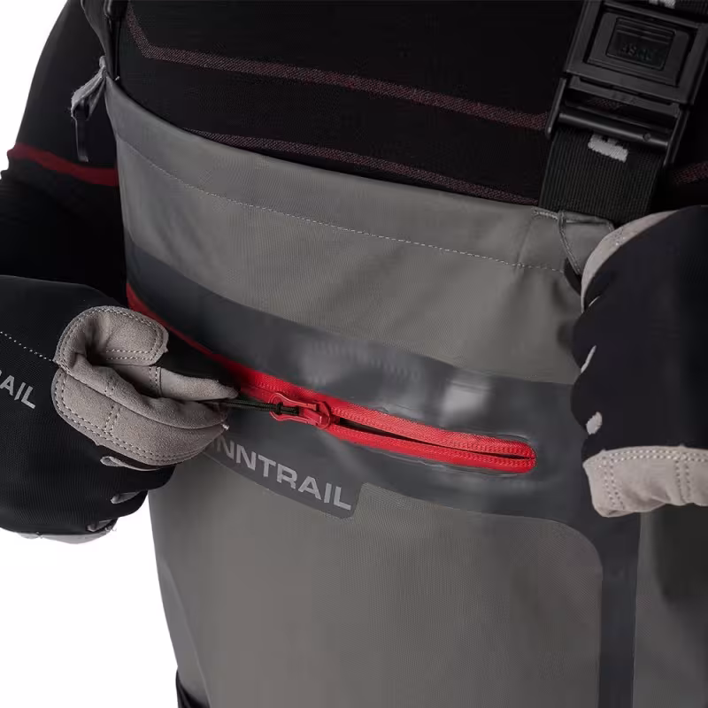 Полукомбинезон-вейдерсы Finntrail Airman, мембрана Hard-Tex, серый, размер XL/45, 180-190 см