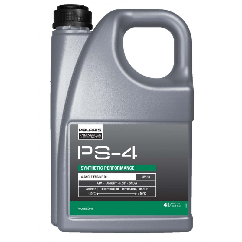 Масло моторное синтетическое для 4Т двигателей Polaris PS-4 Plus 5W50, 4л