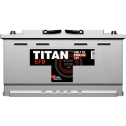 Аккумулятор Titan EFB 100Ah, 12V
