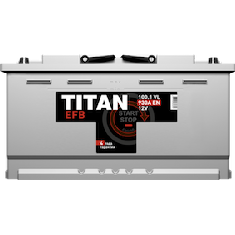 Аккумулятор Titan EFB 100Ah, 12V