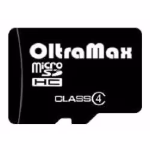 Карта памяти OltraMax 4 Gb microSDCH Class 4, без адаптера SD