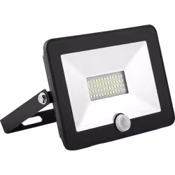 Прожектор светодиодный с инфракрасным датчиком Saffit SFL80-20W, 6400К, 1800 Лм, IP65, черный