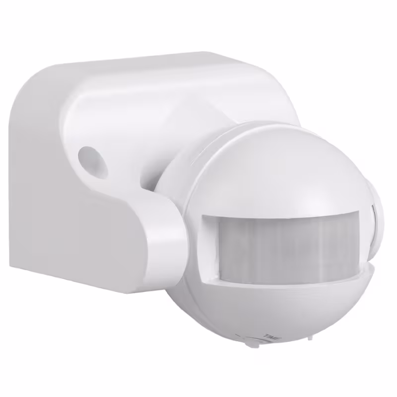 Датчик движения инфракрасный IEK 1100W, 180 гр., 12 м, IP44, белый