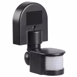 Датчик движения инфракрасный IEK 1100W, 180 гр., 12 м, IP44, черный