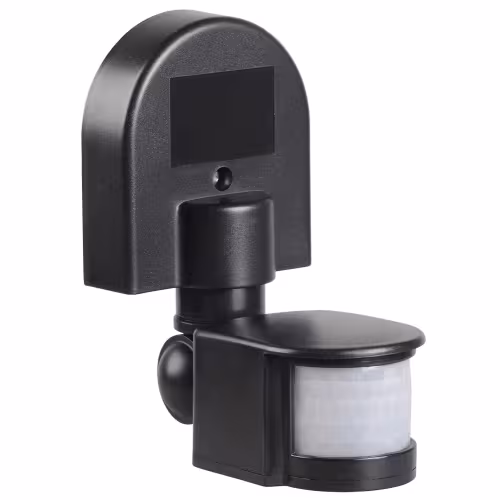 Датчик движения инфракрасный IEK 1100W, 180 гр., 12 м, IP44, черный