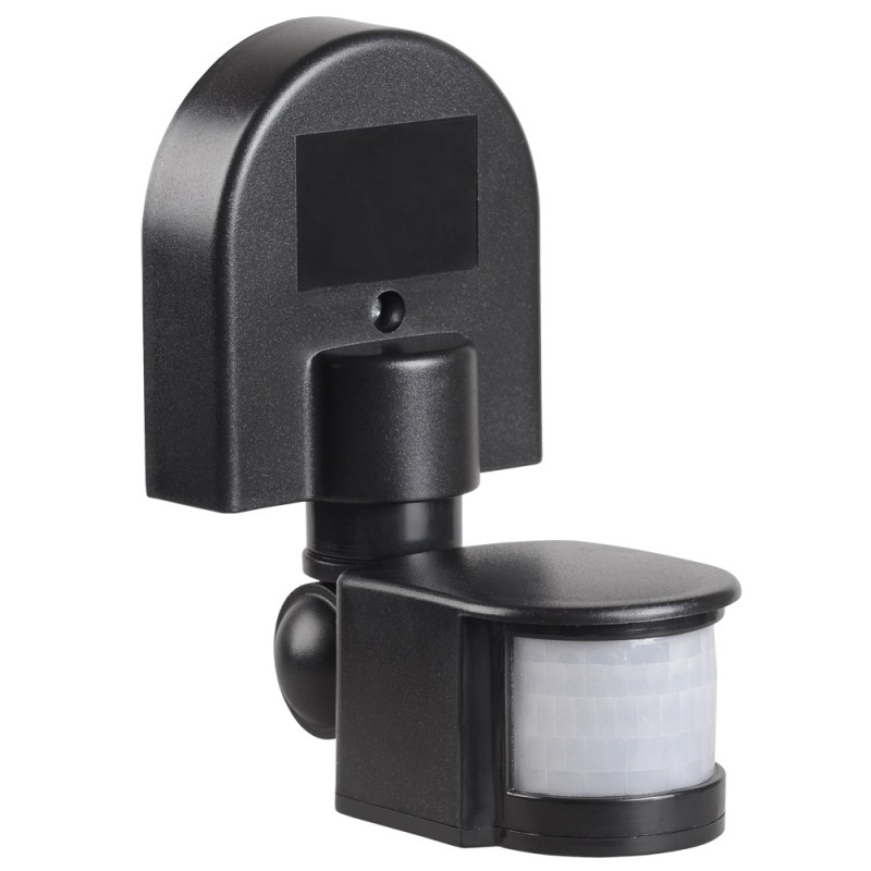 Датчик движения инфракрасный IEK 1100W, 180 гр., 12 м, IP44, черный