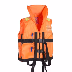 Жилет с воротником спасательный детский Восток Dolphin, размер 40-44, до 50 кг, оранжевый, ГОСТ Р58108-2019, подходит для ГИМС
