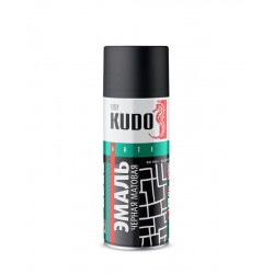 Эмаль Kudo 3P Technology KU-1102, черный матовый, 520 мл