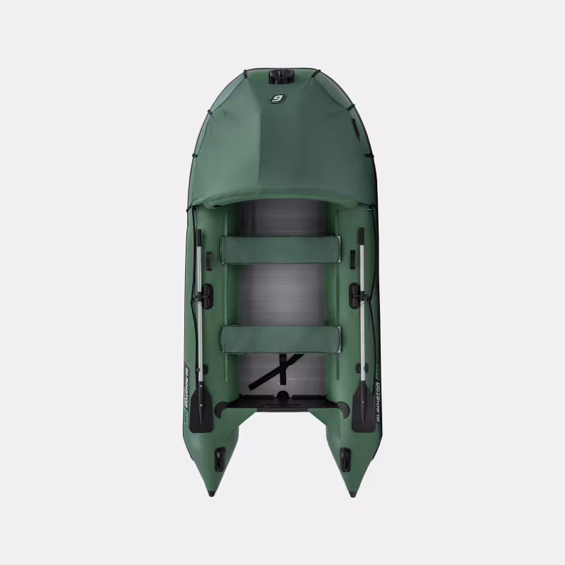Надувная лодка ПВХ Gladiator C330AL, пайол алюминиевый, зеленый