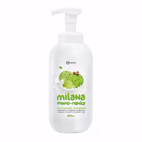 Мыло-пенка Grass Milana Сливочно-фисташковое мороженое, 500 мл