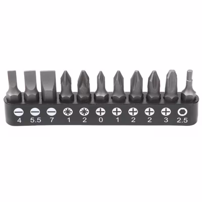 Набор бит 1/4 25мм на держателе SL, PH, PZ, HEX  LICOTA