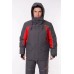 Костюм-поплавок мужской Triton Gear Skif (Скиф) -40 ПК, ткань Таслан, серый/красный, размер 52-54 (L), 182-188 см