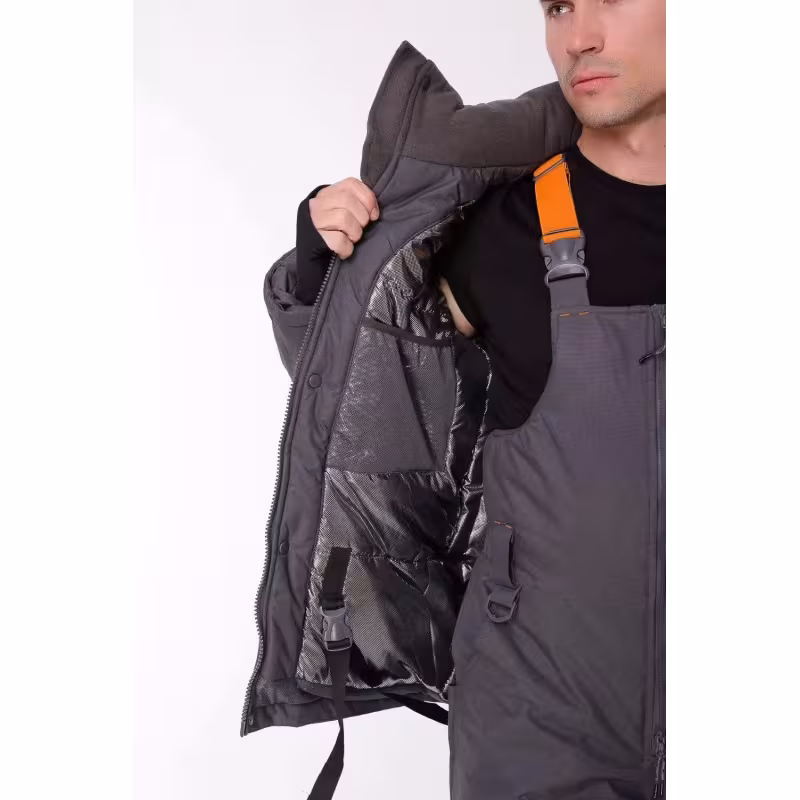 Костюм-поплавок мужской Triton Gear Skif (Скиф) -40 ПК, ткань Таслан, серый/красный, размер 48-50 (M), 182-188 см