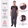 Костюм-поплавок мужской Triton Gear Skif (Скиф) -40 ПК, ткань Таслан, серый/красный, размер 48-50 (M), 182-188 см