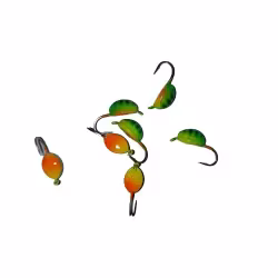 Мормышка вольфрамовая с ушком Клоп (окунь)