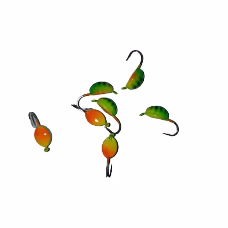 Мормышка вольфрамовая с ушком Клоп (окунь)