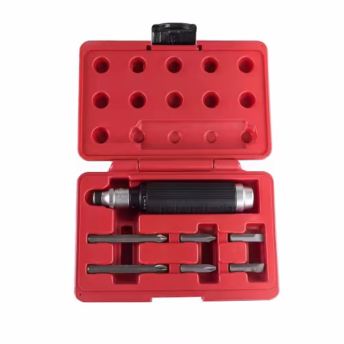 Отвертка-рукоятка ударная PH, SL с набором бит 5/16 Licota ABD-73003, 6 предметов