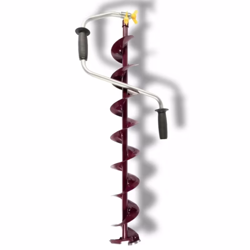 Ледобур ручной Волжанка Nero Sport 130T, бордовый