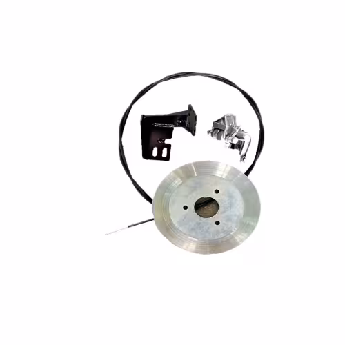 Тормоз в сборе с тросом,диском,рычагом,кронштейном и механизмом БТС