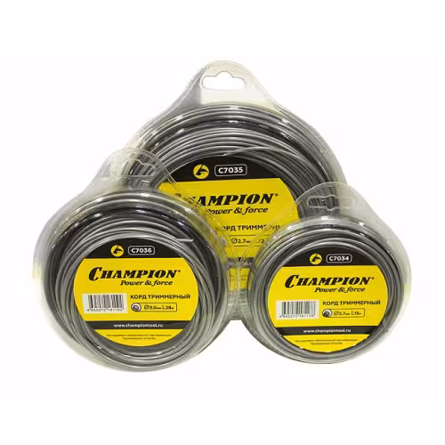 Корд триммерный Champion Aluminium, круглый, 3,0мм*28м