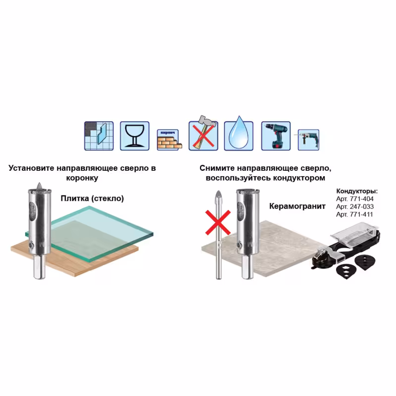 Коронка алмазная Практика "Профи" 917-590, 25 мм