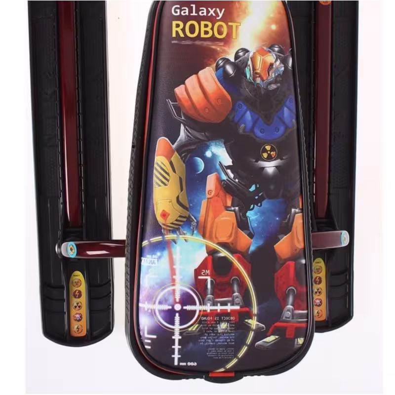 Снегокат со спинкой Nika Kids Тимка Спорт 4-1 Робот, красный/черный