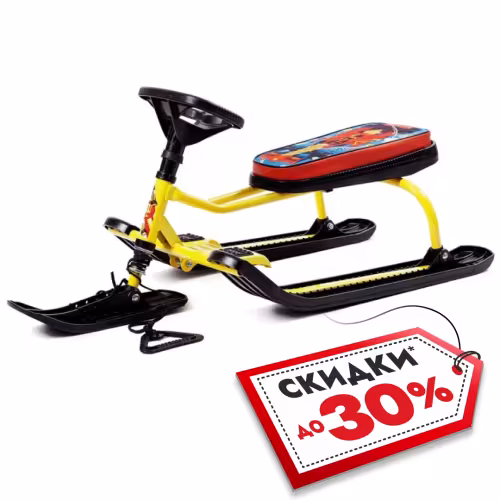 Снегокат Nika Kids Тимка Спорт 2 F1, желтый/черный