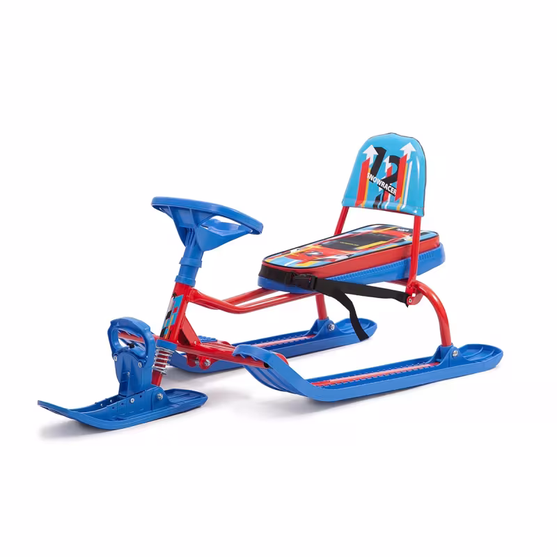 Снегокат со спинкой Nika Kids Тимка Спорт 4-1 Sportcar, красный/синий