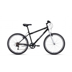 Велосипед горный Altair MTB HT 26 1.0, 7 скоростей, черный/серый (рост 170+)
