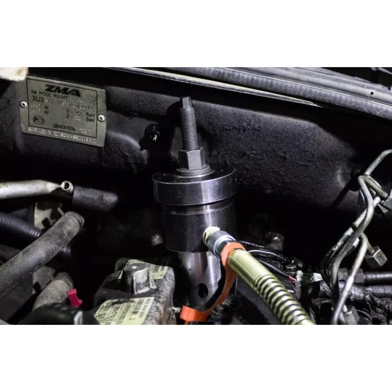 Гидравлический цилиндр для демонтажа форсунок с переходным адаптером и гайкой Licota ATA-3502-PHS, 17 т