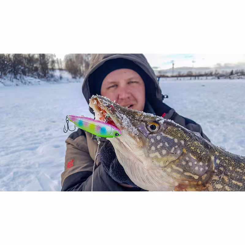 Воблер тонущий Lucky John VIB Soft, 81 мм, 21 г, цвет 140