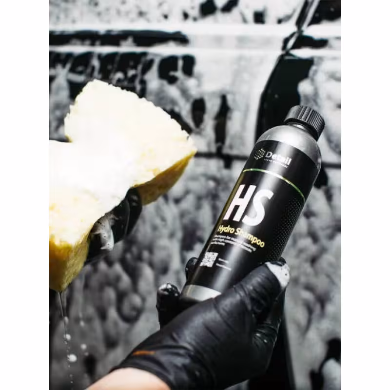 Автошампунь для ручной мойки Detail HS (Hydro Shampoo) DT-0159, вторая фаза с гидрофобным эффектом, 1 л 