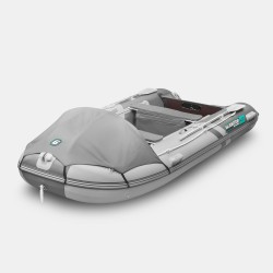Надувная лодка ПВХ Gladiator C400AL, пайол алюминиевый, светло-серый/темно-серый
