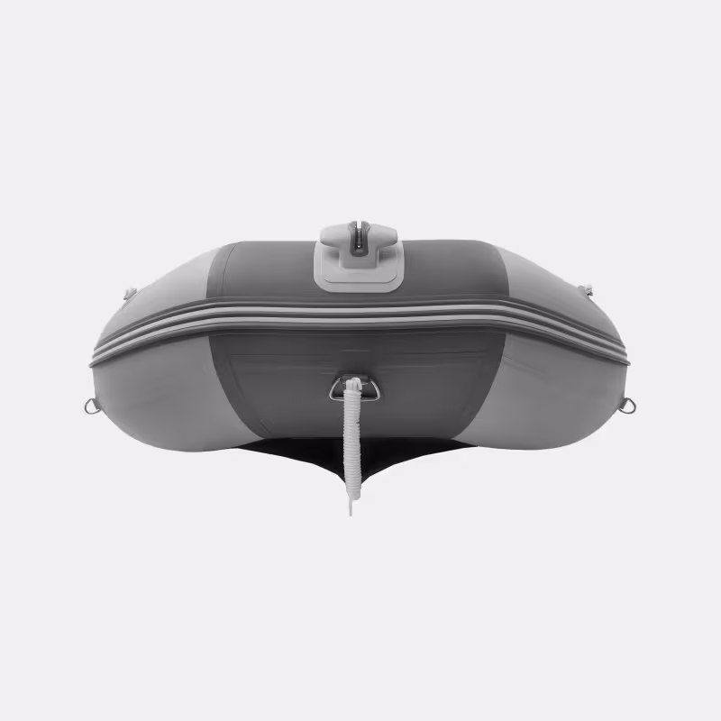 Надувная лодка ПВХ Gladiator C400AL, пайол алюминиевый, светло-серый/темно-серый