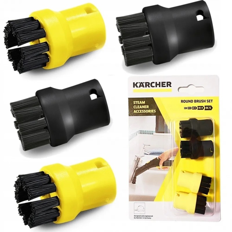 Щетки круглые для пароочистителей Karcher, 4 шт.