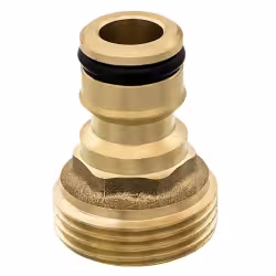 Штуцер для шланга Quattro Elementi, наружная резьба 3/4" - БРС папа