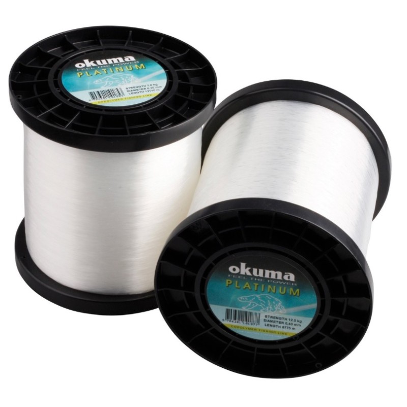 Леска монофильная Okuma Platinum 0.40 мм, 12.5 кг, 6775 м