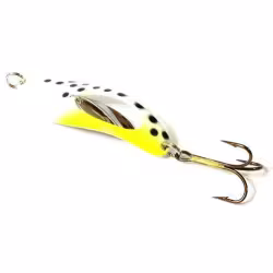 Блесна Kuusamo Taimen SUPER 75/17 (W/Ye/BL-S)