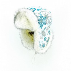 Шапка-ушанка женская Extreal Северянка, мембрана Breathable/норка, белый, размер XL