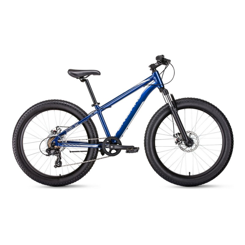 Велосипед фэтбайк FORWARD BIZON MINI 24, рост 13, 7 скоростей, синий