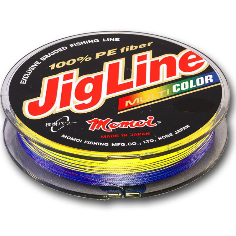 Шнур плетеный Momoi JigLine Multicolor 0.10 мм, 7 кг, 100 м