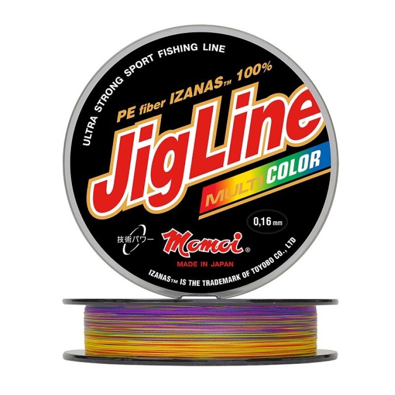 Шнур плетеный Momoi JigLine Multicolor 0.10 мм, 7 кг, 100 м