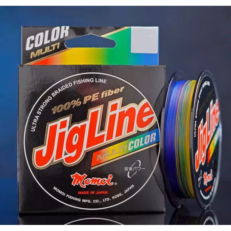 Шнур плетеный Momoi JigLine Multicolor 0.10 мм, 7 кг, 100 м