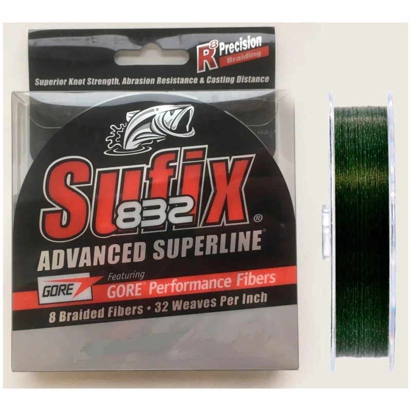 Леска плетеная Sufix 832 Braid 0.10 мм, 5.9 кг, 120 м